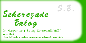 seherezade balog business card